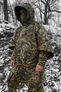 Пончо трансформер утеплене колір ММ14 НОВИНКА!